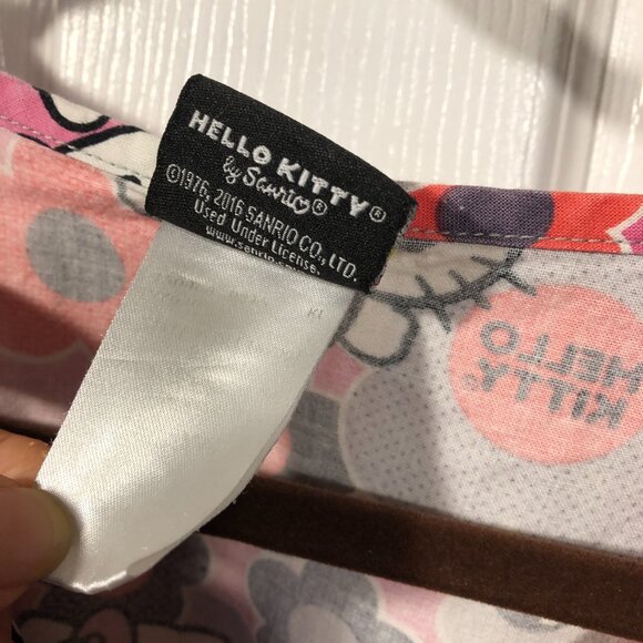 Hello Kitty women pink and orange scrub top, size XL - Picture 5 of 8